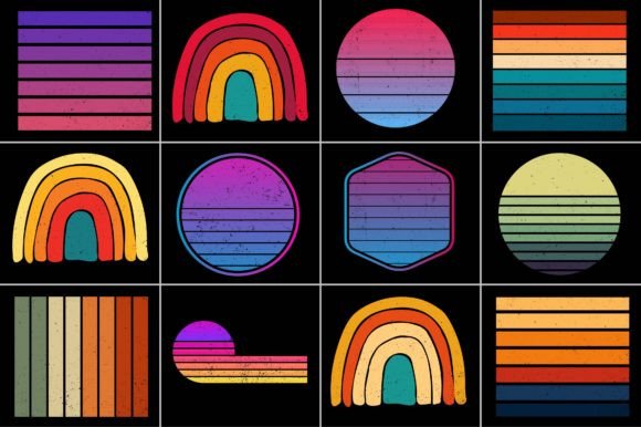 Download Vintage Grunge Retro Sunset Background - Retro Collection