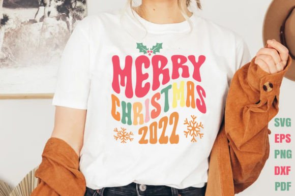 Download Retro Merry Christmas 2022 SVG - Retro Collection