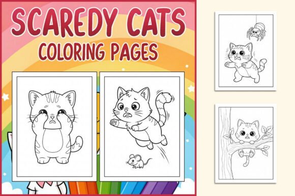 Download Scaredy Cats Coloring Pages for Kids - Kids Collection