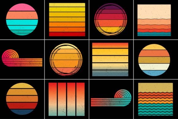 Download Grunge Retro Vintage Sunset Background - Retro Collection