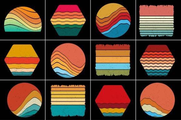 Download Retro Sunset Background - Retro Collection