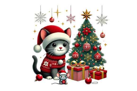 Download A Cat with a Santa Hat - Premium Bundle