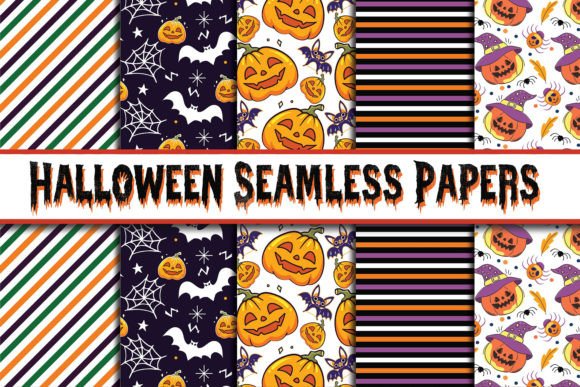 Download Happy Halloween Digital Paper Background - Premium Resources