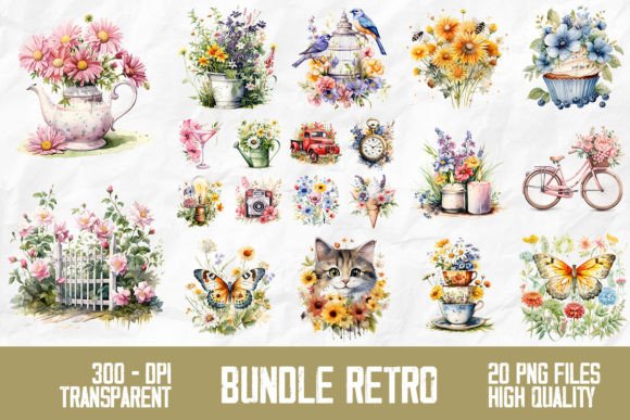 Download Retro Vintage Bundle Design - Retro Collection