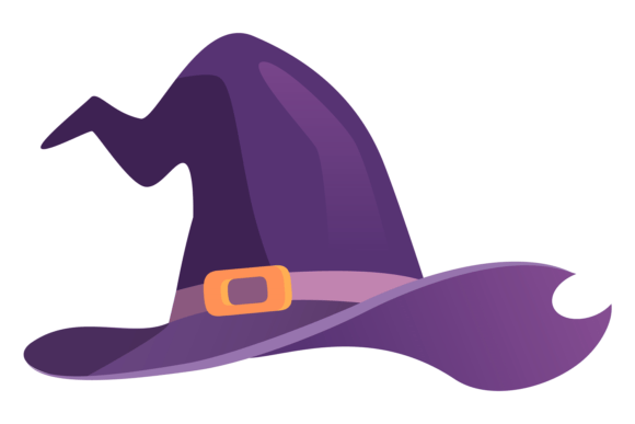 Download Cartoon Witch Hat. Fairytale Retro Cap I - Retro Collection